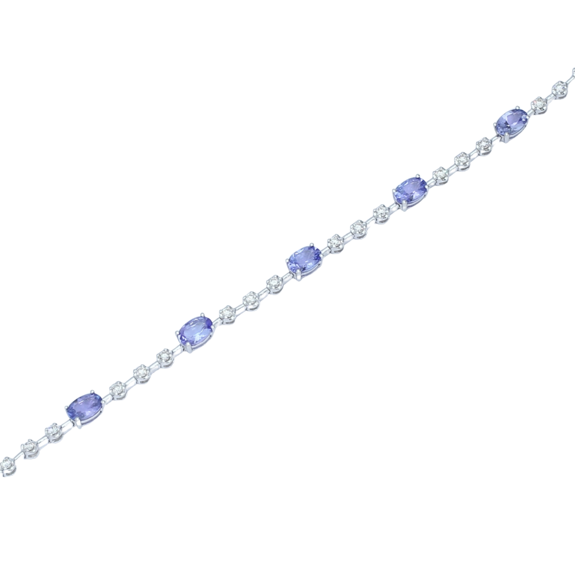 TAKA Jewellery Spectra Tanzanite Diamond Bracelet 18KW