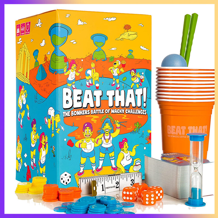 Beat That! 160 Challenges- The Bonkers Battle of Wacky Party Games | Family Funny Board Game for Kids & Adults - Christmas Gifts Indoor and Outdoor
